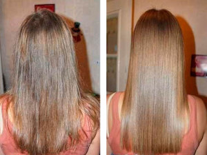 Эффект применения масле для волос